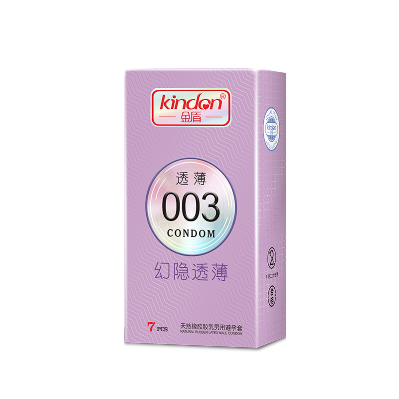 中國(guó)避孕套品牌金盾透薄003系列幻影透薄超薄避孕套7只裝